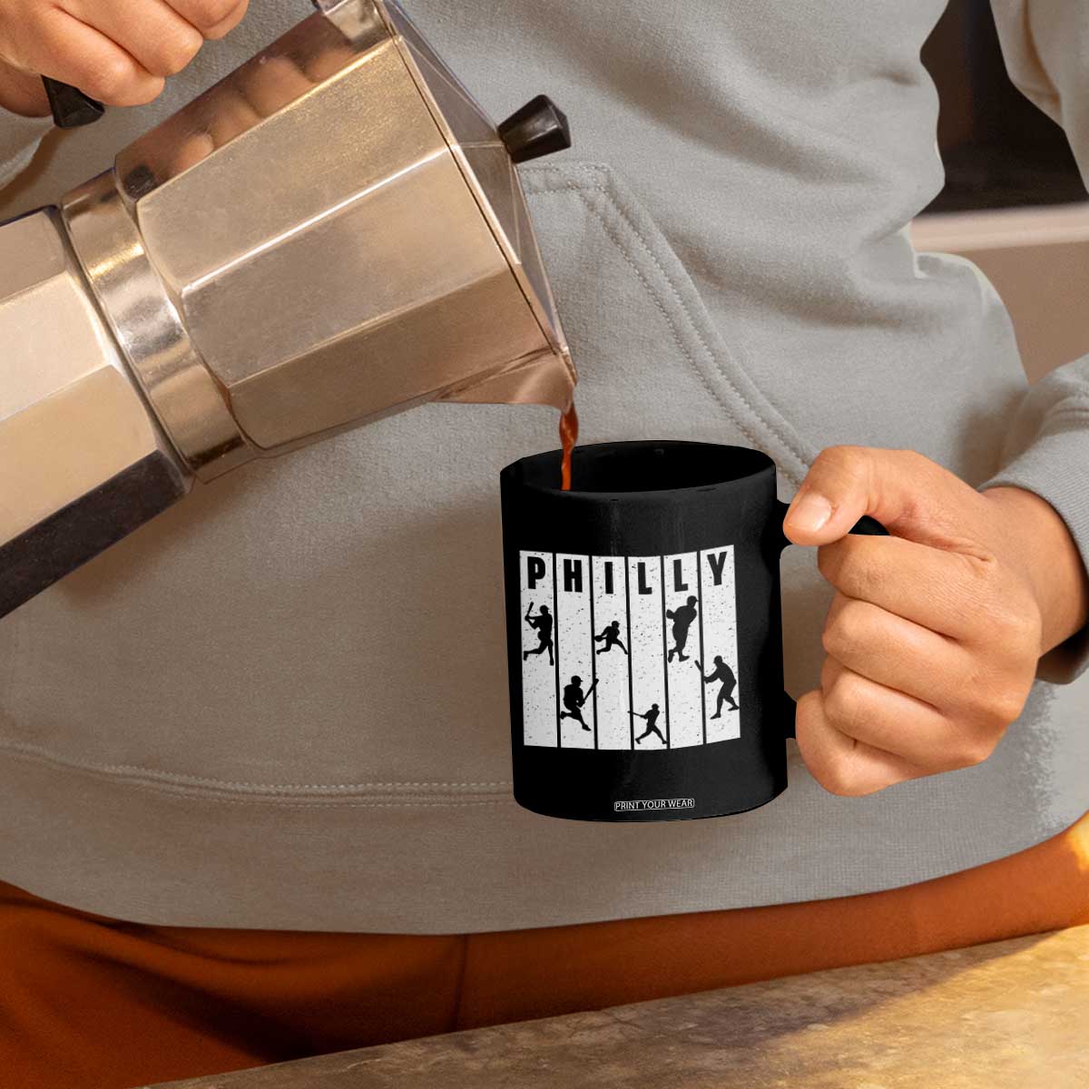 Baseball Lover Coffee Mug Philly Retro Spirit Proud Fan Sport Lover Gift TS12 Print Your Wear