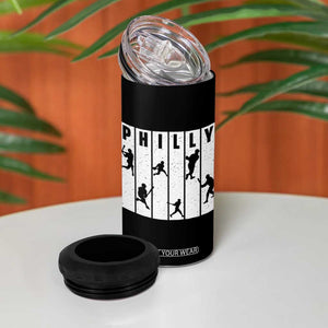 Baseball Lover 4 in 1 Can Cooler Tumbler Philly Retro Spirit Proud Fan Sport Lover Gift TS12 Print Your Wear