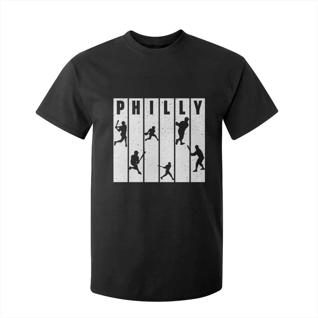 Baseball Lover T Shirt For Kid Philly Retro Spirit Proud Fan Sport Lover Gift TS12 Black Print Your Wear