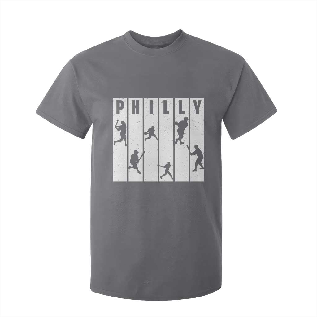 Baseball Lover T Shirt For Kid Philly Retro Spirit Proud Fan Sport Lover Gift TS12 Charcoal Print Your Wear