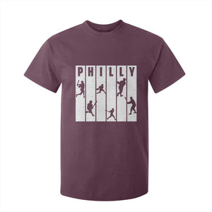 Baseball Lover T Shirt For Kid Philly Retro Spirit Proud Fan Sport Lover Gift TS12 Maroon Print Your Wear