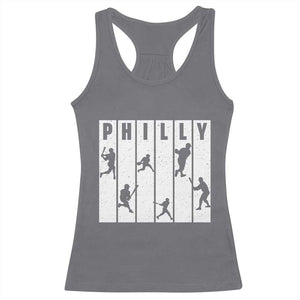 Baseball Lover Racerback Tank Top Philly Retro Spirit Proud Fan Sport Lover Gift TS12 Charcoal Print Your Wear