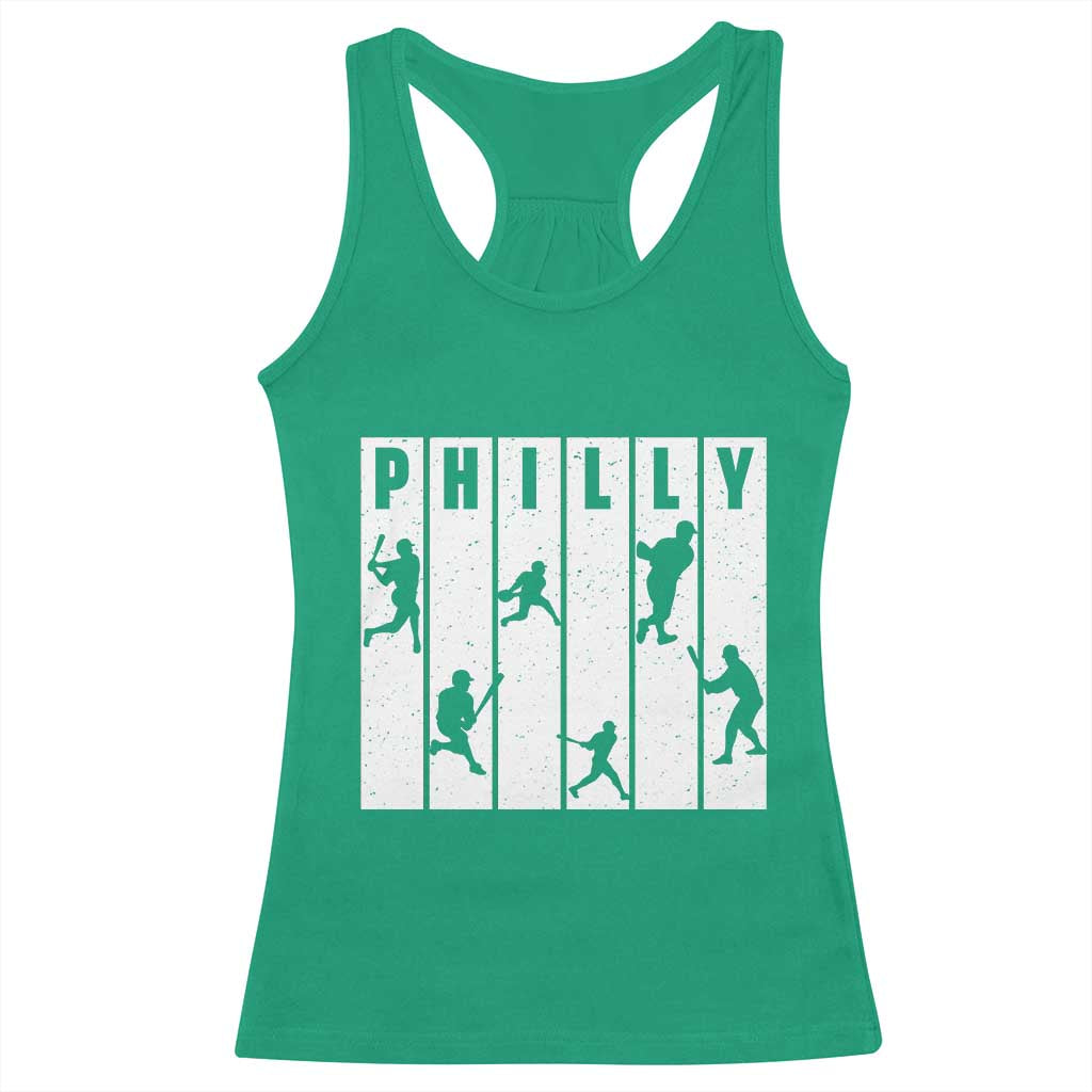 Baseball Lover Racerback Tank Top Philly Retro Spirit Proud Fan Sport Lover Gift TS12 Irish Green Print Your Wear
