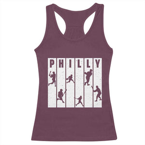 Baseball Lover Racerback Tank Top Philly Retro Spirit Proud Fan Sport Lover Gift TS12 Maroon Print Your Wear