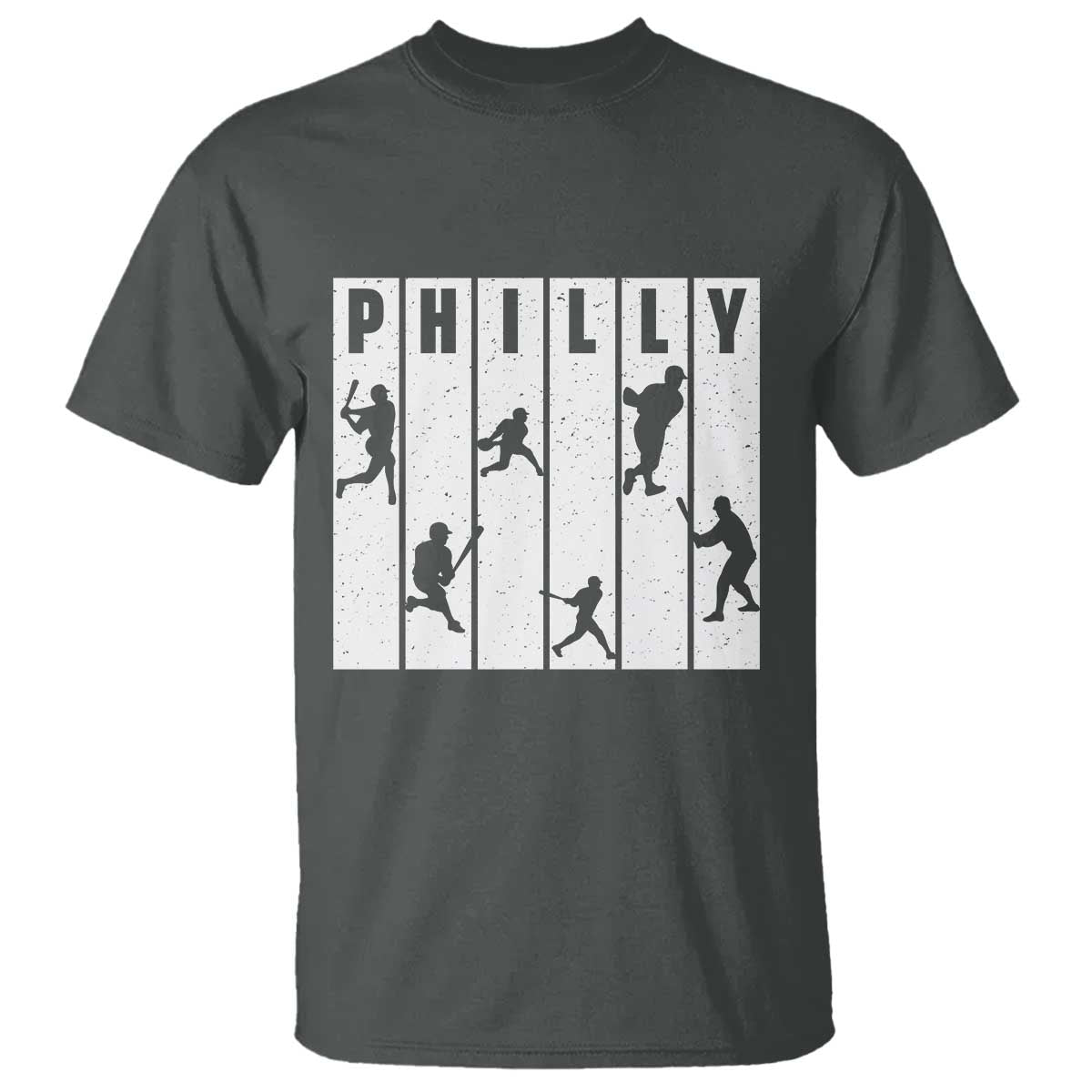 Baseball Lover T Shirt Philly Retro Spirit Proud Fan Sport Lover Gift TS12 Dark Heather Print Your Wear