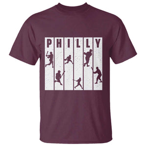Baseball Lover T Shirt Philly Retro Spirit Proud Fan Sport Lover Gift TS12 Maroon Print Your Wear