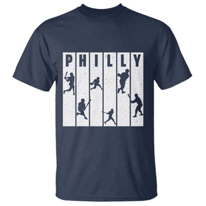 Baseball Lover T Shirt Philly Retro Spirit Proud Fan Sport Lover Gift TS12 Navy Print Your Wear