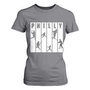 Baseball Lover T Shirt For Women Philly Retro Spirit Proud Fan Sport Lover Gift TS12 Charcoal Print Your Wear