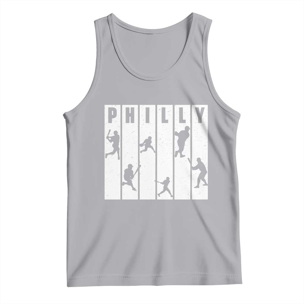 Baseball Lover Tank Top Philly Retro Spirit Proud Fan Sport Lover Gift TS12 Athletic Heather Print Your Wear