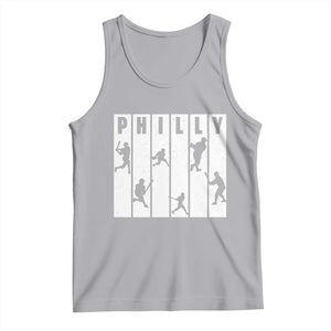 Baseball Lover Tank Top Philly Retro Spirit Proud Fan Sport Lover Gift TS12 Athletic Heather Print Your Wear