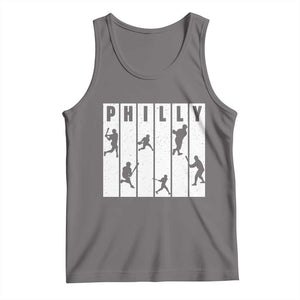 Baseball Lover Tank Top Philly Retro Spirit Proud Fan Sport Lover Gift TS12 Deep Heather Print Your Wear