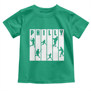 Baseball Lover Toddler T Shirt Philly Retro Spirit Proud Fan Sport Lover Gift TS12 Irish Green Print Your Wear
