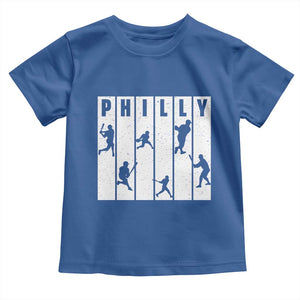 Baseball Lover Toddler T Shirt Philly Retro Spirit Proud Fan Sport Lover Gift TS12 Royal Blue Print Your Wear