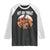 Funny Halloween Baseball Raglan Shirt Hit Or Treat Skeleton Player TS12 Black White Print Your Wear