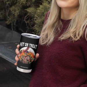 Funny Halloween Baseball Tumbler Cup Hit Or Treat Skeleton Player TS12 Print Your Wear