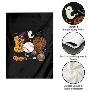 Halloween Baseball Garden Flag Funny Boo Player Gift For Catcher TS12 Print Your Wear