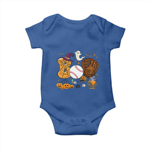 Halloween Baseball Baby Onesie Funny Boo Player Gift For Catcher TS12 Royal Blue Print Your Wear