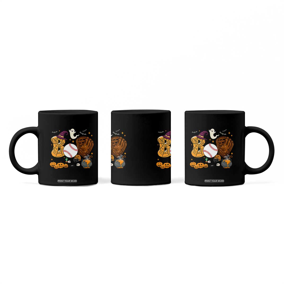 Halloween Baseball Coffee Mug Funny Boo Player Gift For Catcher TS12 Print Your Wear
