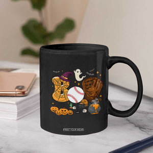 Halloween Baseball Coffee Mug Funny Boo Player Gift For Catcher TS12 Print Your Wear