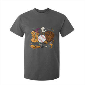 Halloween Baseball T Shirt For Kid Funny Boo Player Gift For Catcher TS12 Dark Heather Print Your Wear