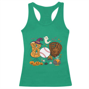 Halloween Baseball Racerback Tank Top Funny Boo Player Gift For Catcher TS12 Irish Green Print Your Wear