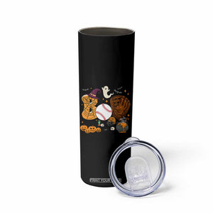 Halloween Baseball Skinny Tumbler Funny Boo Player Gift For Catcher TS12 Print Your Wear