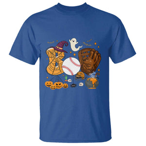 Halloween Baseball T Shirt Funny Boo Player Gift For Catcher TS12 Royal Blue Print Your Wear
