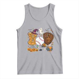 Halloween Baseball Tank Top Funny Boo Player Gift For Catcher TS12 Athletic Heather Print Your Wear