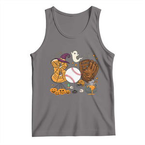 Halloween Baseball Tank Top Funny Boo Player Gift For Catcher TS12 Deep Heather Print Your Wear