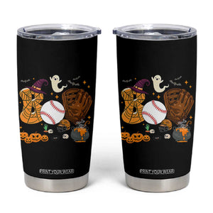 Halloween Baseball Tumbler Cup Funny Boo Player Gift For Catcher TS12 Black Print Your Wear
