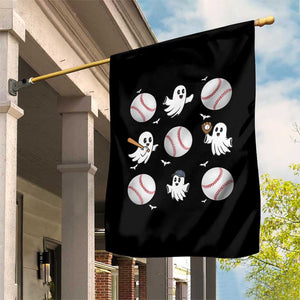 Halloween Baseball Garden Flag Cute Ghost Playing Ball Gift TS12 Print Your Wear