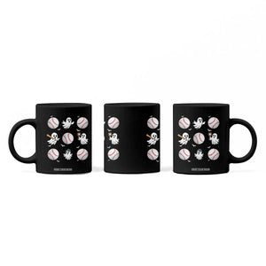 Halloween Baseball Coffee Mug Cute Ghost Playing Ball Gift TS12 Print Your Wear