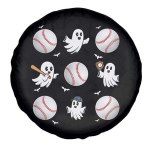 Halloween Baseball Spare Tire Cover Cute Ghost Playing Ball Gift TS12 Print Your Wear