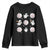 Halloween Baseball Youth Sweatshirt Cute Ghost Playing Ball Gift TS12 Black Print Your Wear