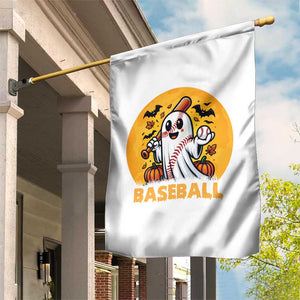 Funny Halloween Baseball Garden Flag Cute Boo Playing Ball Gift TS12 Print Your Wear