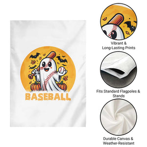 Funny Halloween Baseball Garden Flag Cute Boo Playing Ball Gift TS12 Print Your Wear