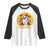 Funny Halloween Baseball Raglan Shirt Cute Boo Playing Ball Gift TS12 White Black Print Your Wear