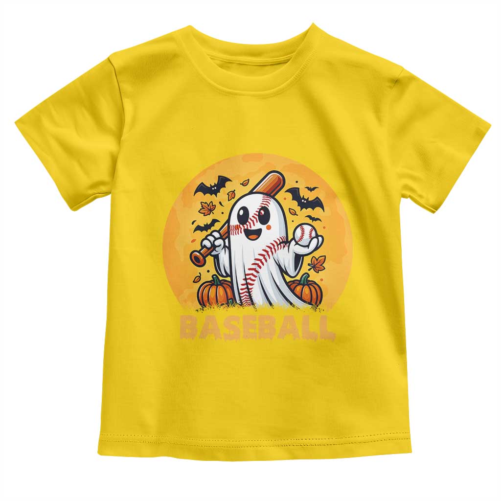 Funny Halloween Baseball Toddler T Shirt Cute Boo Playing Ball Gift TS12 Daisy Print Your Wear