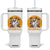 Funny Halloween Baseball Tumbler With Handle Cute Boo Playing Ball Gift TS12 One Size: 40 oz White Print Your Wear