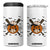 Creepy Jack O Lantern Baseball 4 in 1 Can Cooler Tumbler Halloween Gift TS12 One Size: 16 oz White Print Your Wear