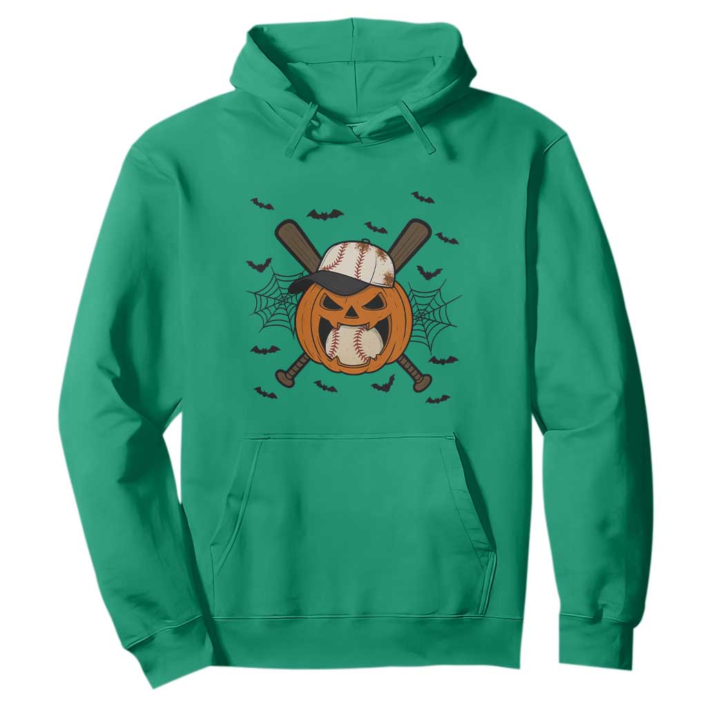 Creepy Jack O Lantern Baseball Hoodie Halloween Gift TS12 Irish Green Print Your Wear