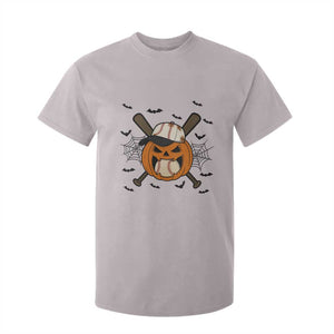 Creepy Jack O Lantern Baseball T Shirt For Kid Halloween Gift TS12 Ice Gray Print Your Wear