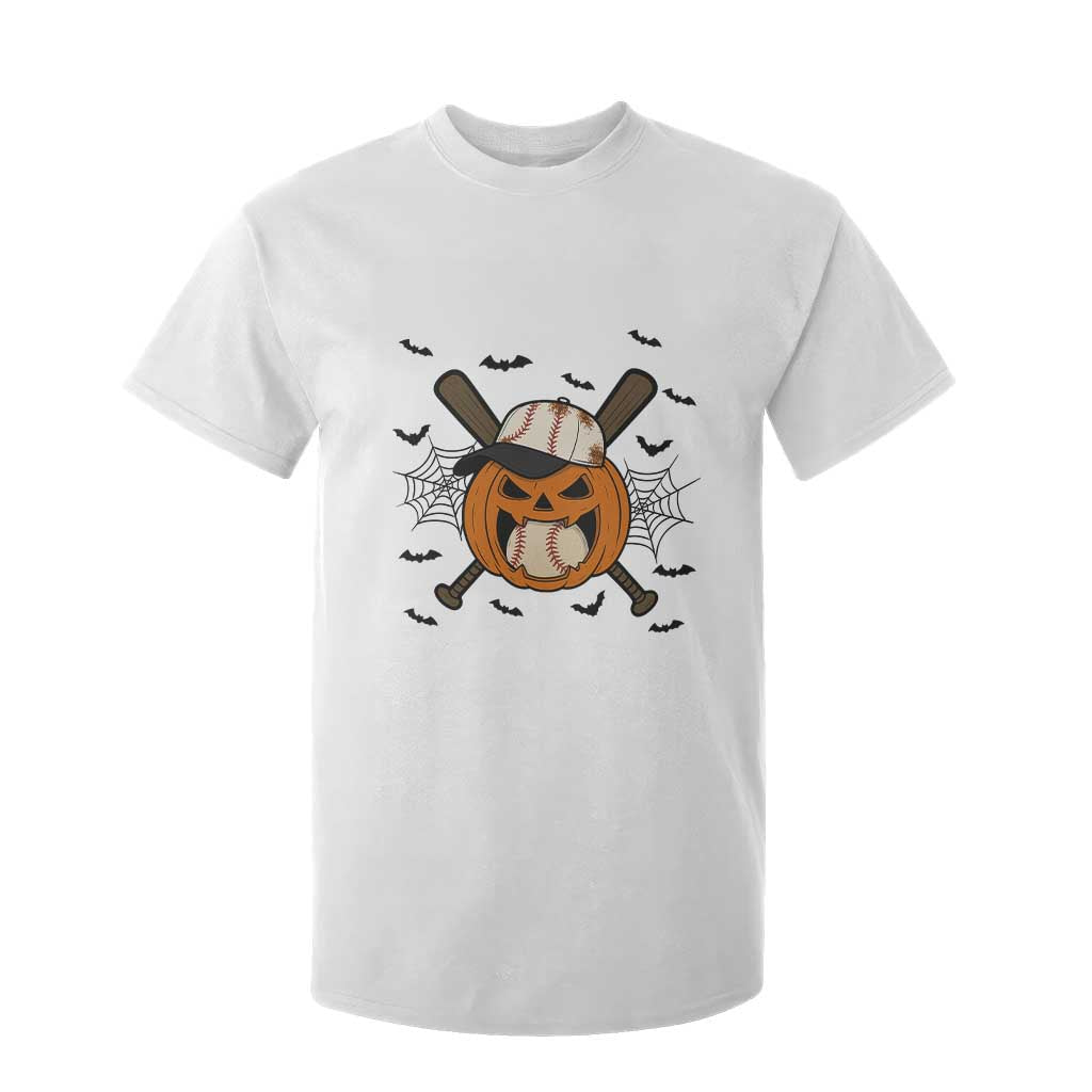 Creepy Jack O Lantern Baseball T Shirt For Kid Halloween Gift TS12 White Print Your Wear