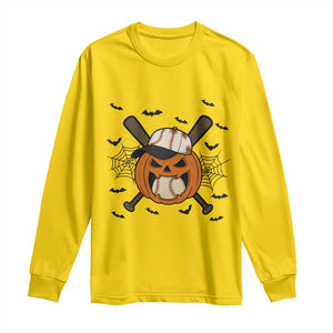 Creepy Jack O Lantern Baseball Long Sleeve Shirt Halloween Gift TS12 Daisy Print Your Wear