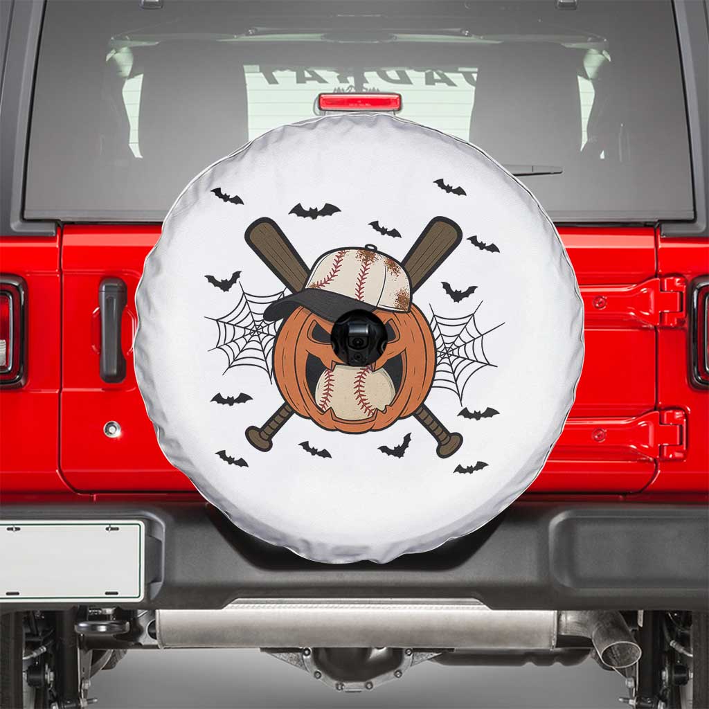 Creepy Jack O Lantern Baseball Spare Tire Cover Halloween Gift TS12 White Print Your Wear