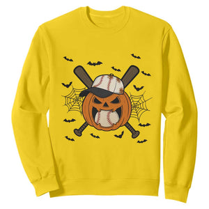 Creepy Jack O Lantern Baseball Sweatshirt Halloween Gift TS12 Daisy Print Your Wear