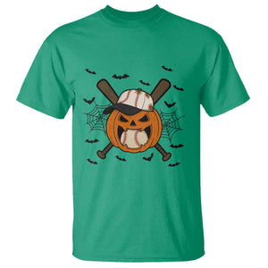 Creepy Jack O Lantern Baseball T Shirt Halloween Gift TS12 Irish Green Print Your Wear