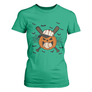 Creepy Jack O Lantern Baseball T Shirt For Women Halloween Gift TS12 Irish Green Print Your Wear