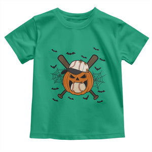 Creepy Jack O Lantern Baseball Toddler T Shirt Halloween Gift TS12 Irish Green Print Your Wear