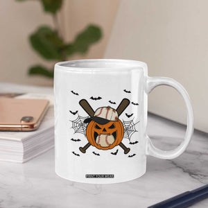 Creepy Jack O Lantern Baseball Coffee Mug Halloween Gift TS12 Print Your Wear